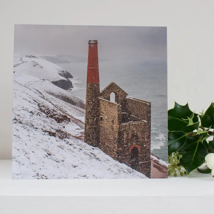 Cornish Christmas card on a shelf