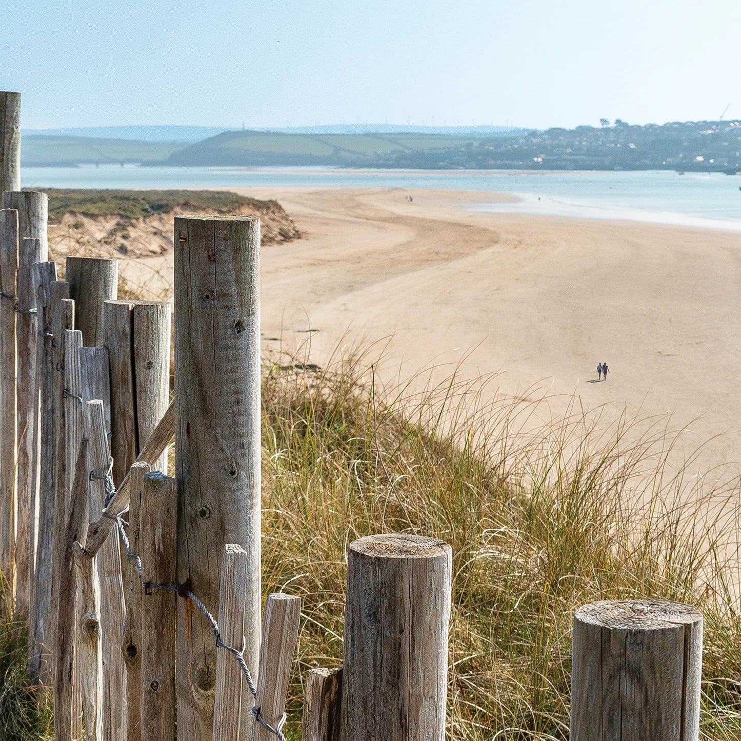 Cornish Greeting card image, the sands of the Camel Estuary