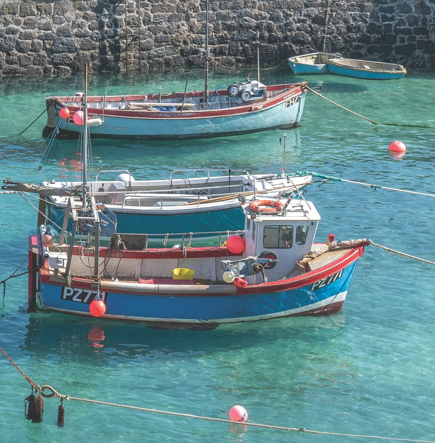 Cornish Language birthday card from Evocative Cornwall - Coverack Colours