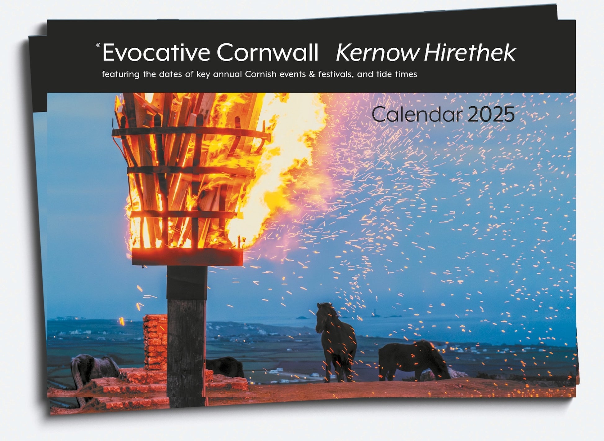 Cornwall calendar 2025 front cover