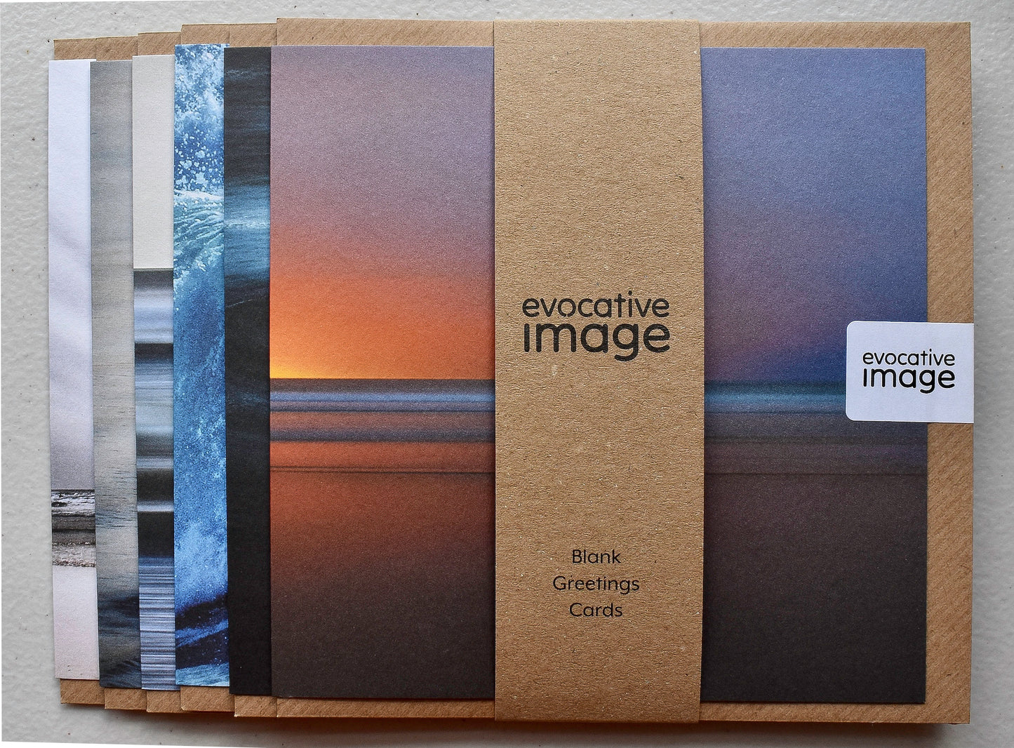 Evocative Image seascape gift pack of six different abstract coastal art cards