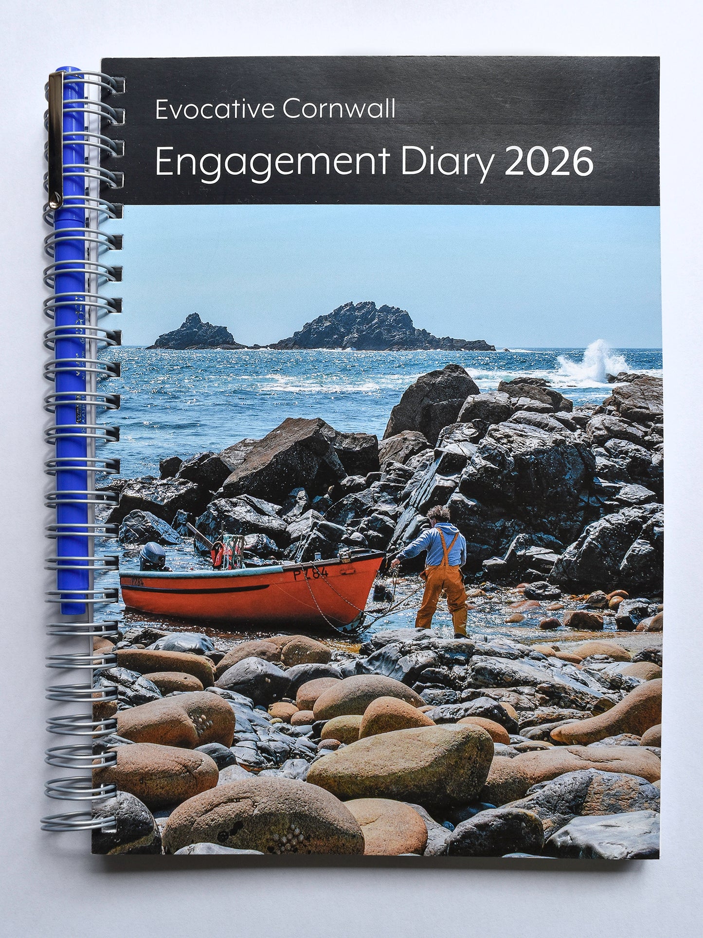 Evocative Diary shown with free fineliner pen