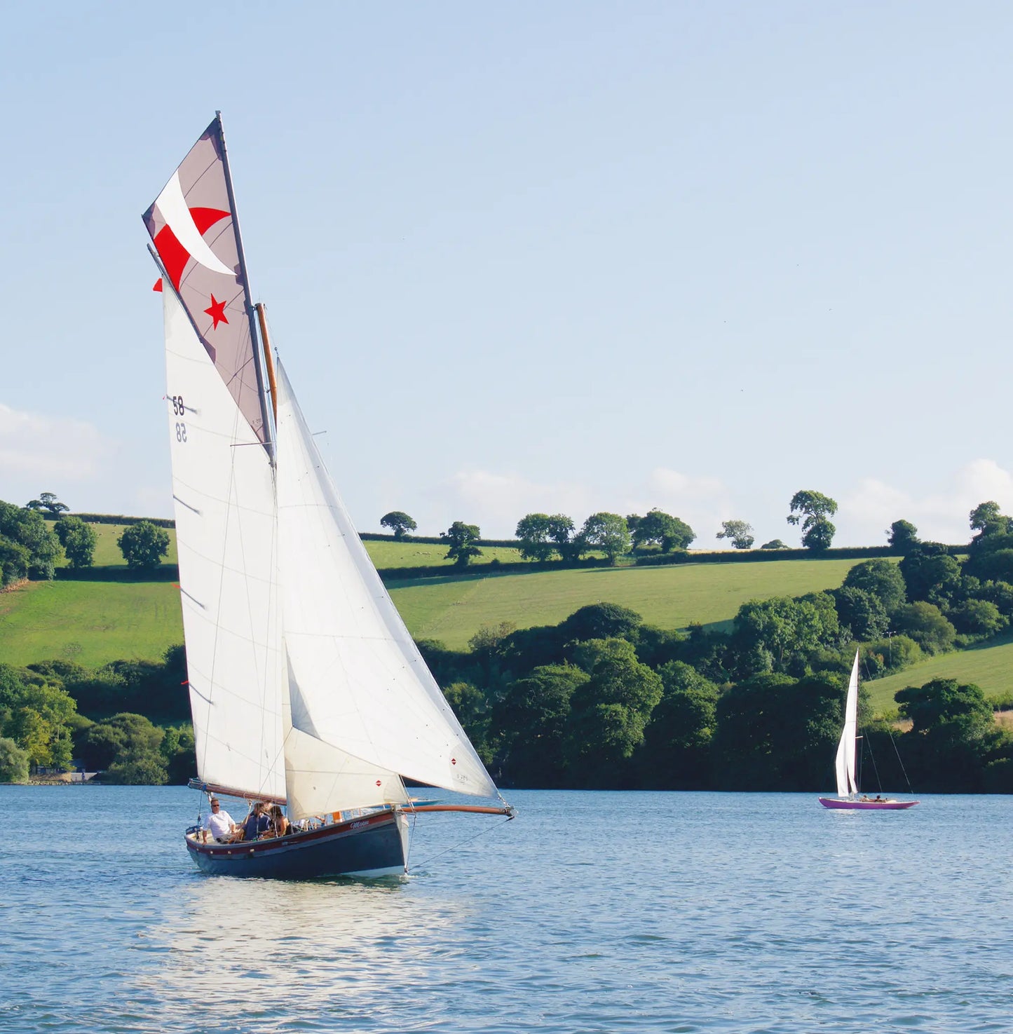 Falmouth Working Boat, Happy Birthday card