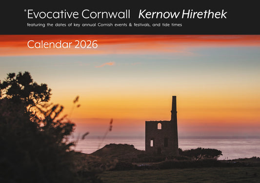 Evocative Cornwall calendar 2026 front cover
