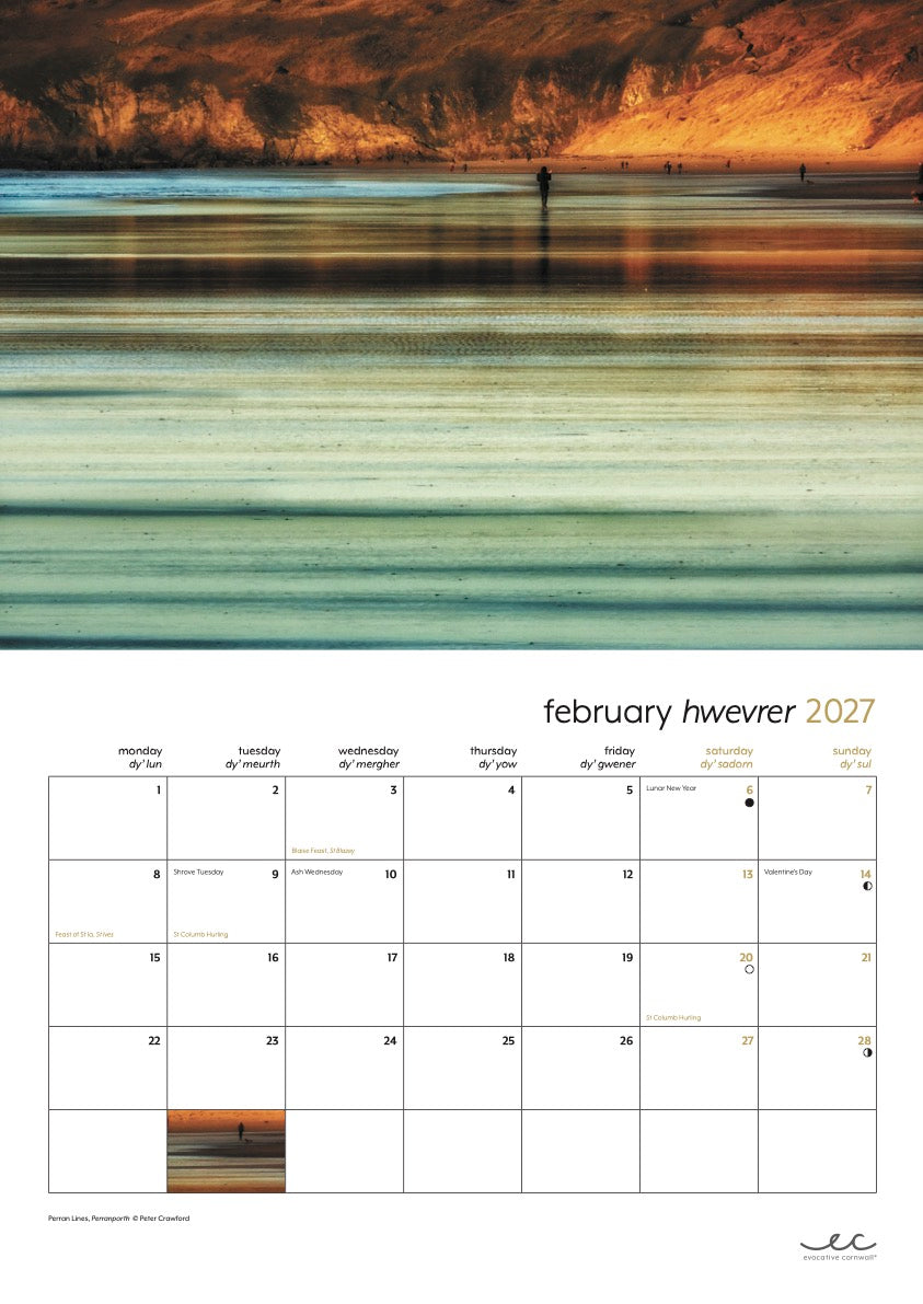 Evocative Cornwall Calendar 2027