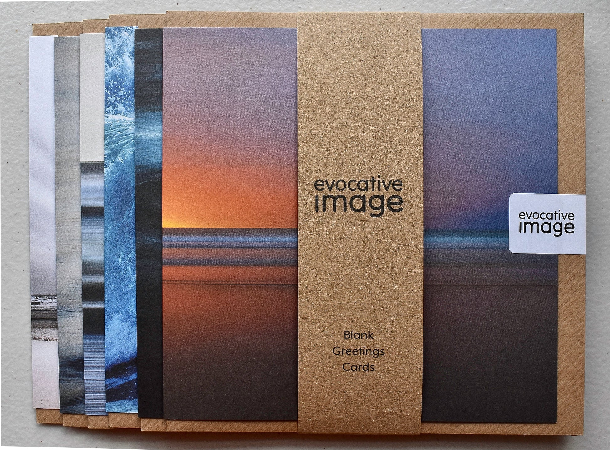 Evocative Image seascape gift pack of six different abstract coastal art cards
