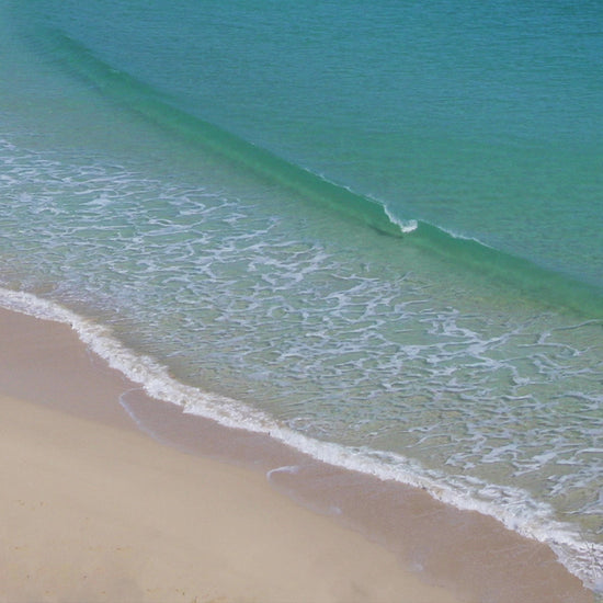 Video animation of greeting card, showing the beaches at Porthcurno and Pedn Vounder