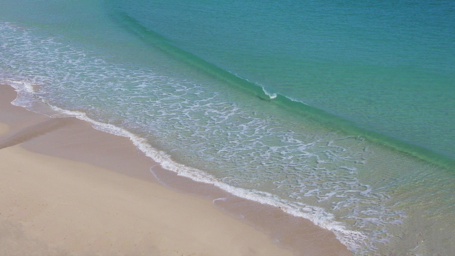Video animation of greeting card, showing the beaches at Porthcurno and Pedn Vounder
